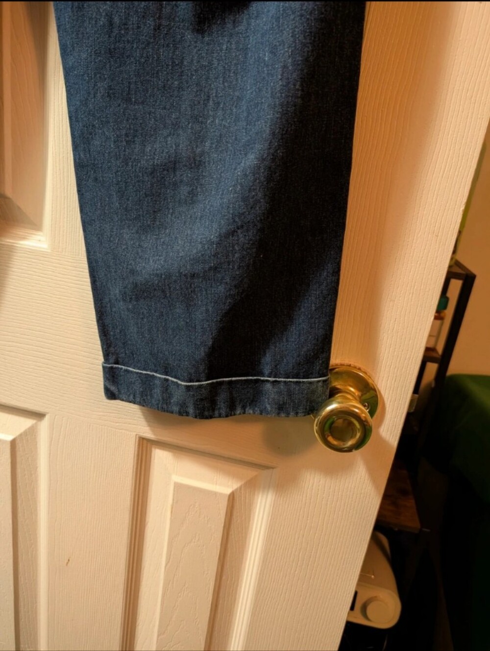 Vintage 90s Y2K Liz Claiborne LizWear Cropped Wide Leg Jeans Women’s Blue Denim - Picture 8 of 16